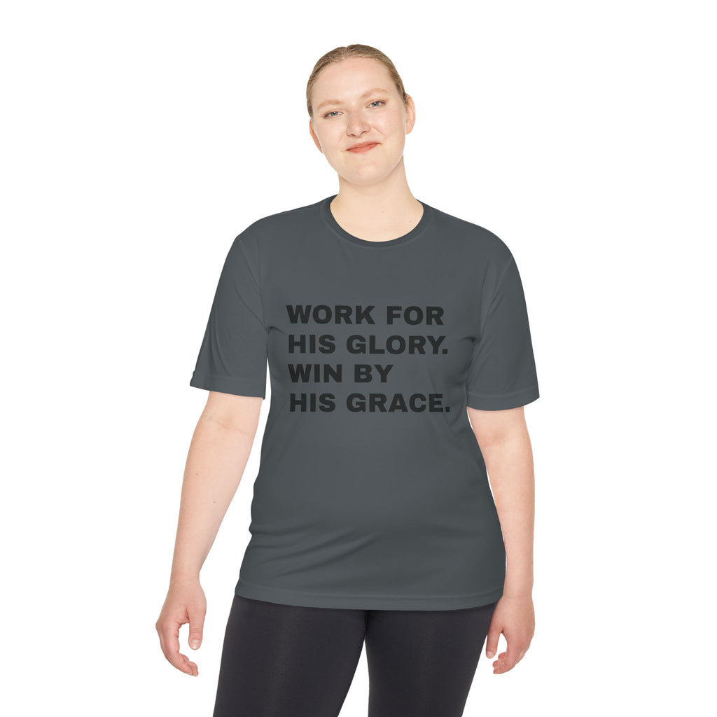 Work for His Glory Moisture-Wicking Athletic Shirt