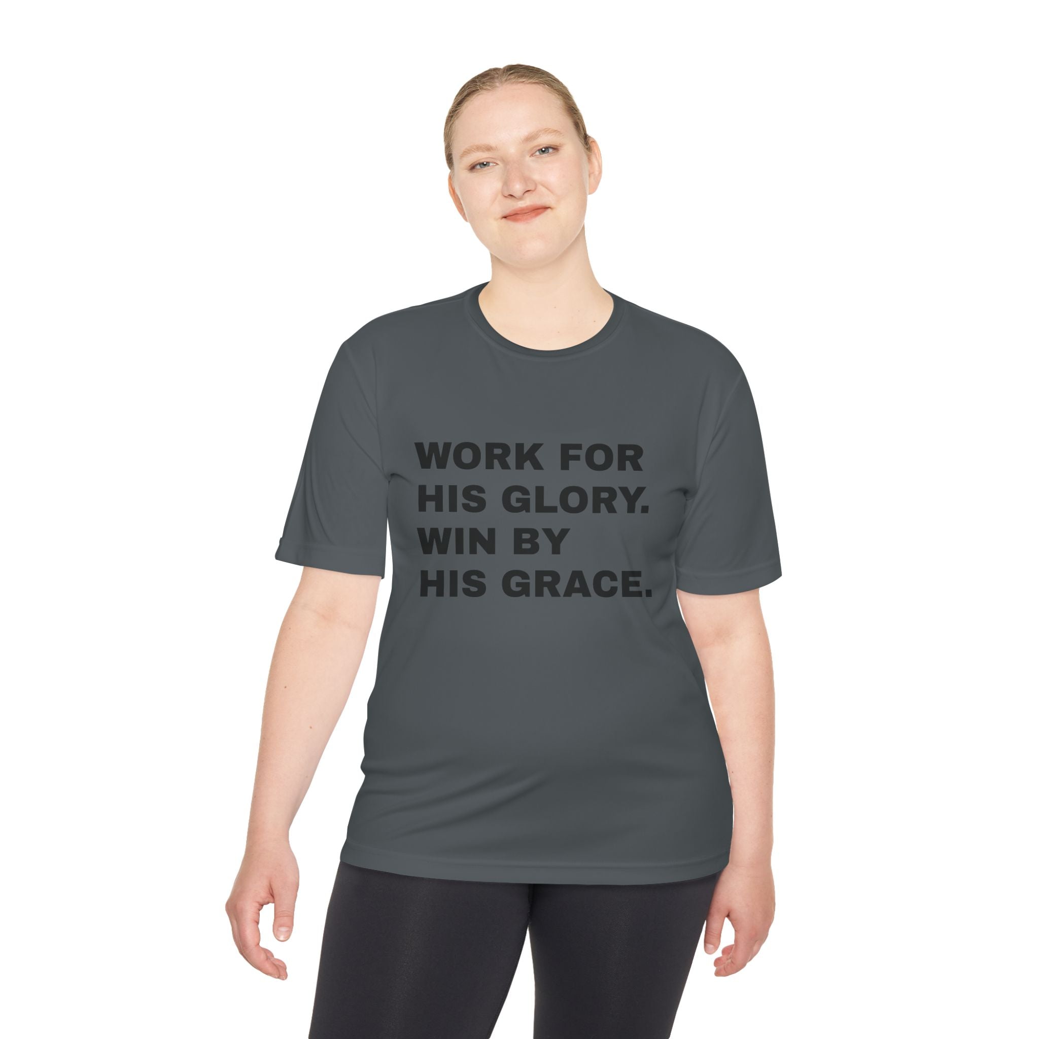Work for His Glory Moisture-Wicking Athletic Shirt