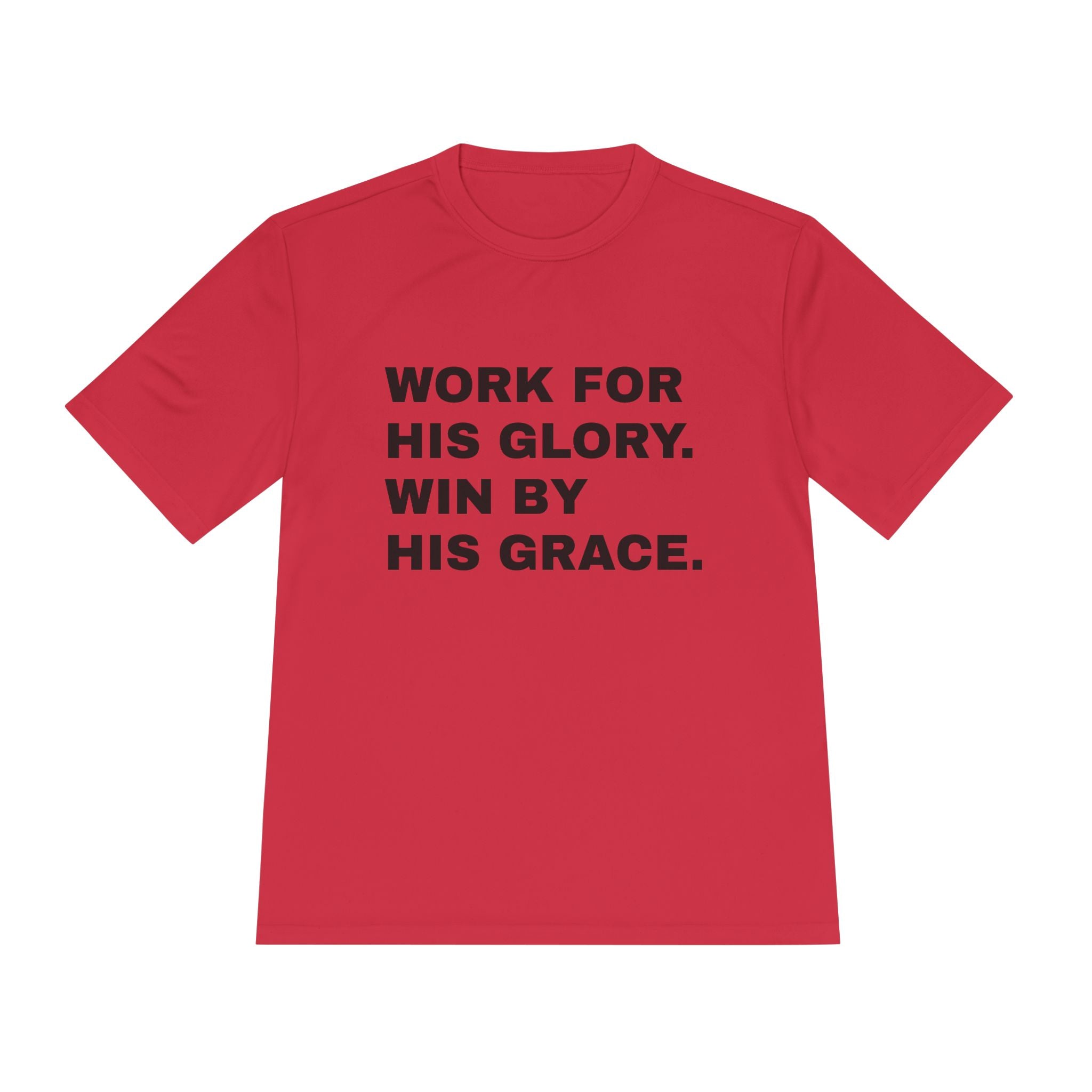 Work for His Glory Moisture-Wicking Athletic Shirt