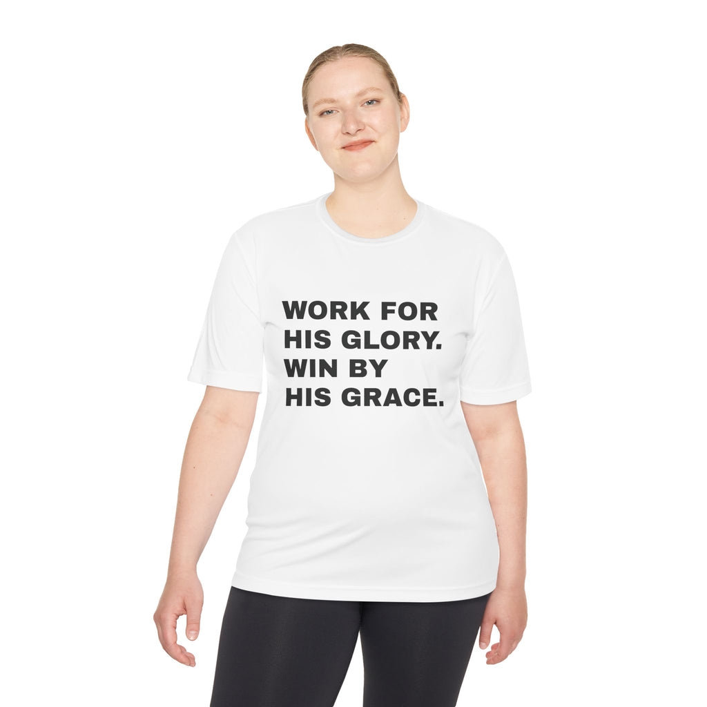 Work for His Glory Moisture-Wicking Athletic Shirt