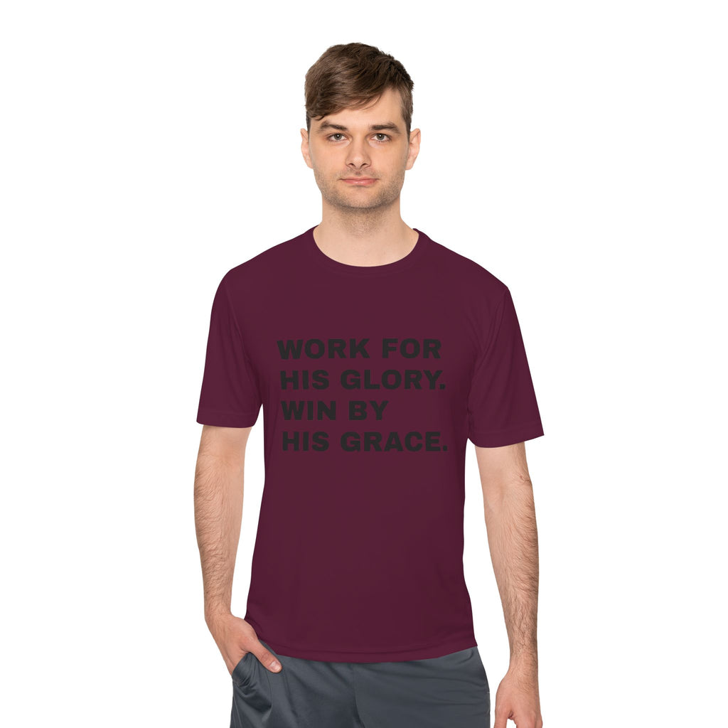 Work for His Glory Moisture-Wicking Athletic Shirt