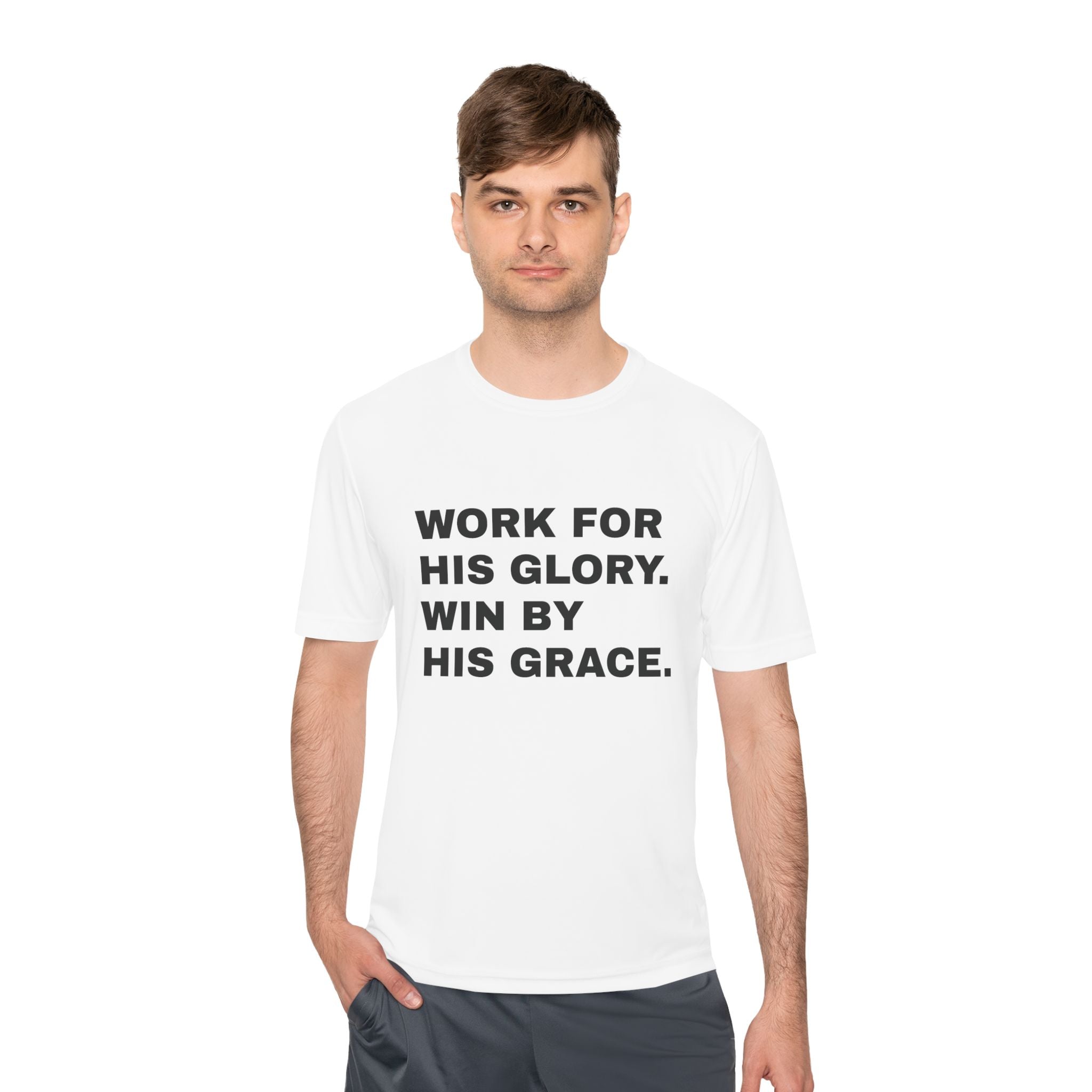 Work for His Glory Moisture-Wicking Athletic Shirt