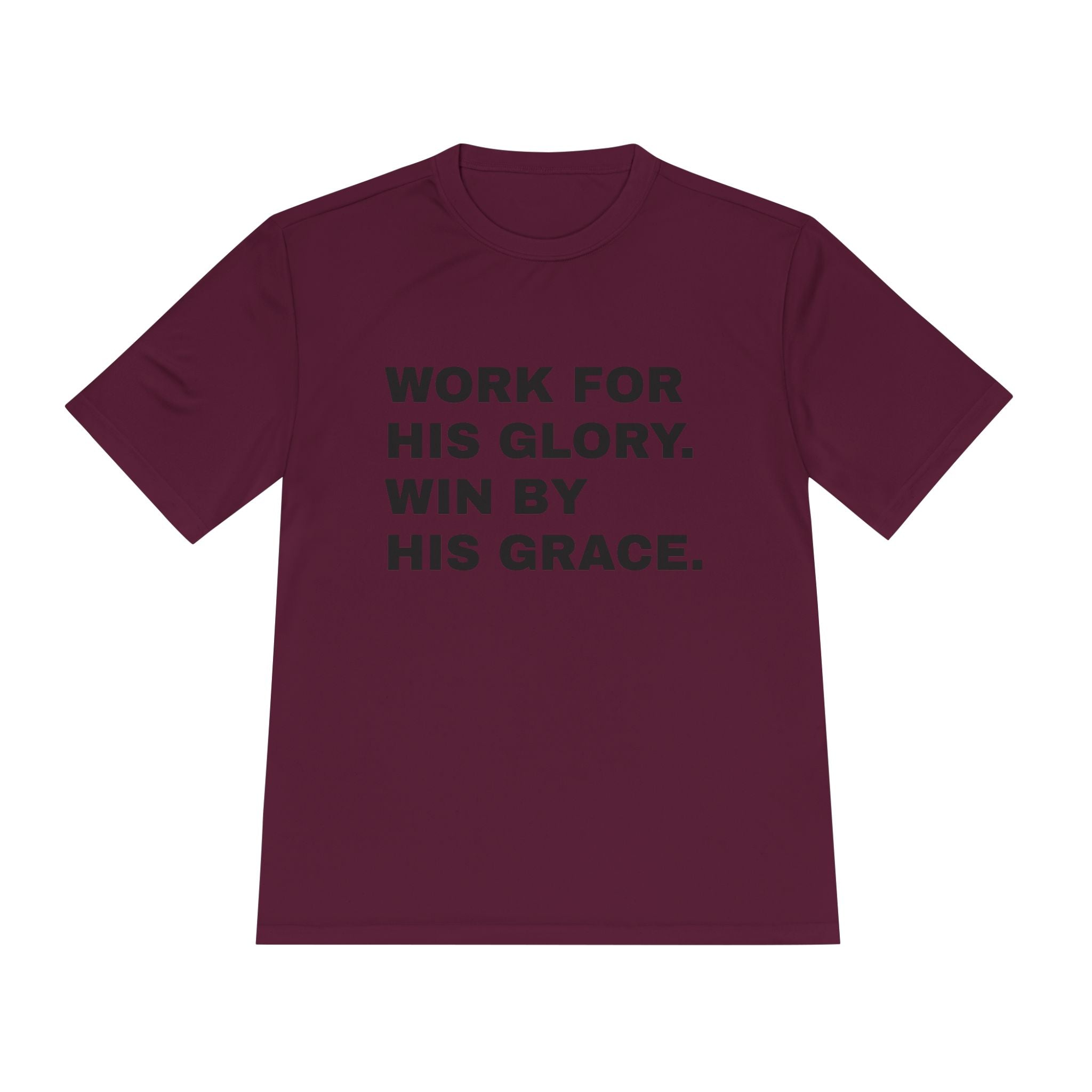 Work for His Glory Moisture-Wicking Athletic Shirt