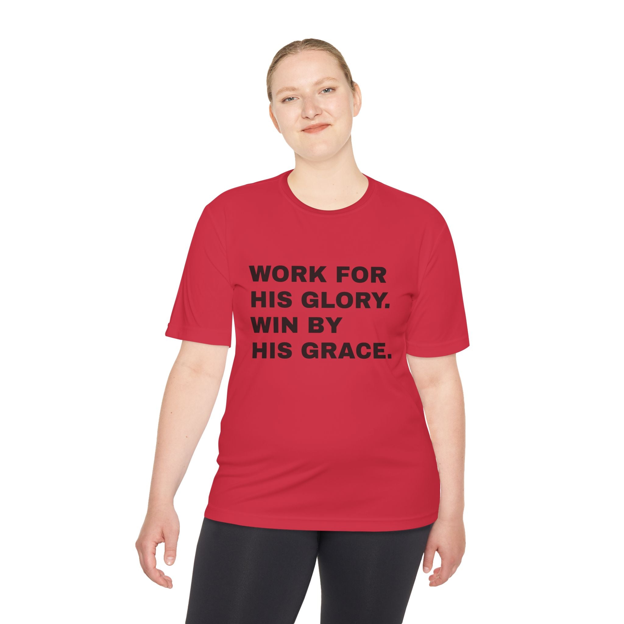 Work for His Glory Moisture-Wicking Athletic Shirt