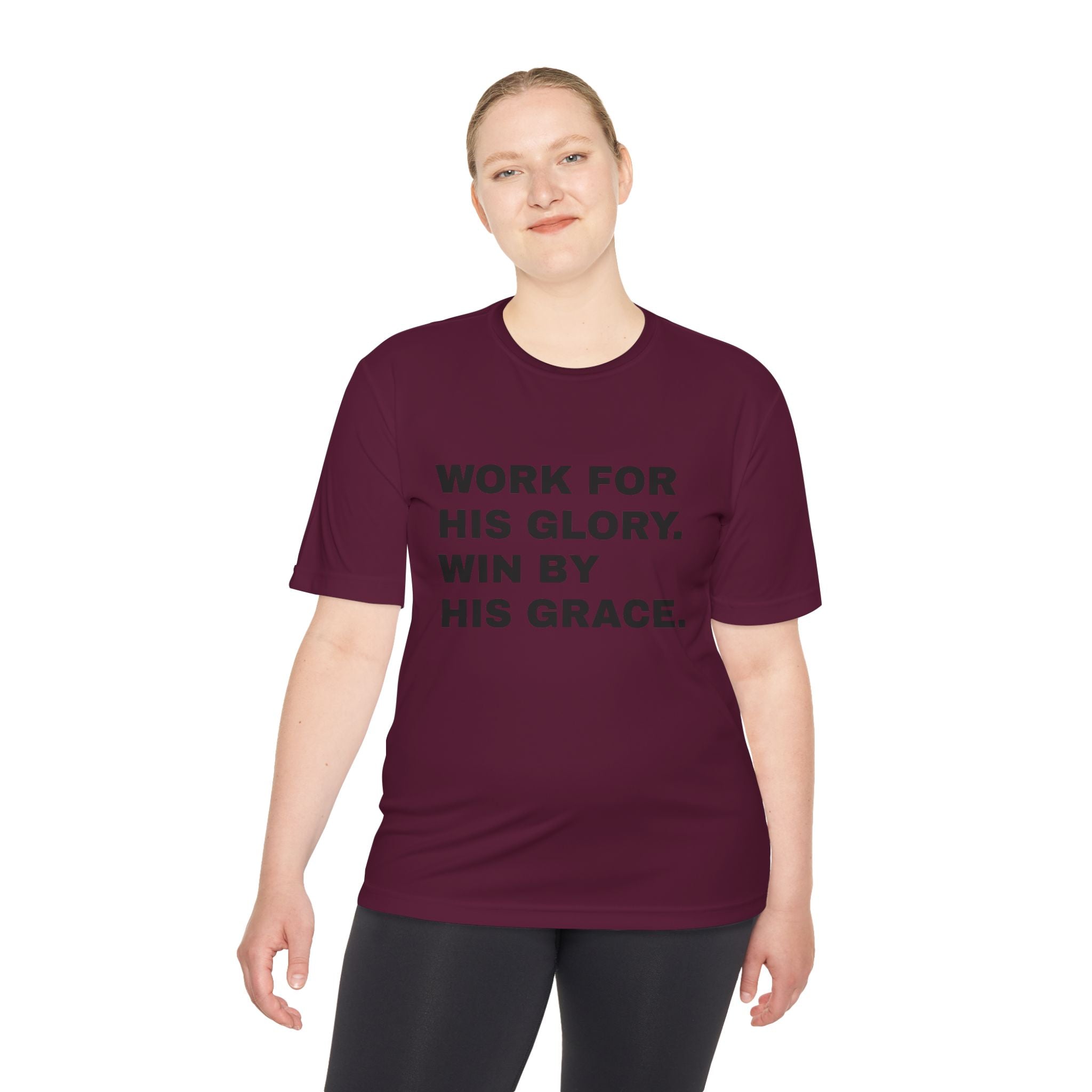 Work for His Glory Moisture-Wicking Athletic Shirt