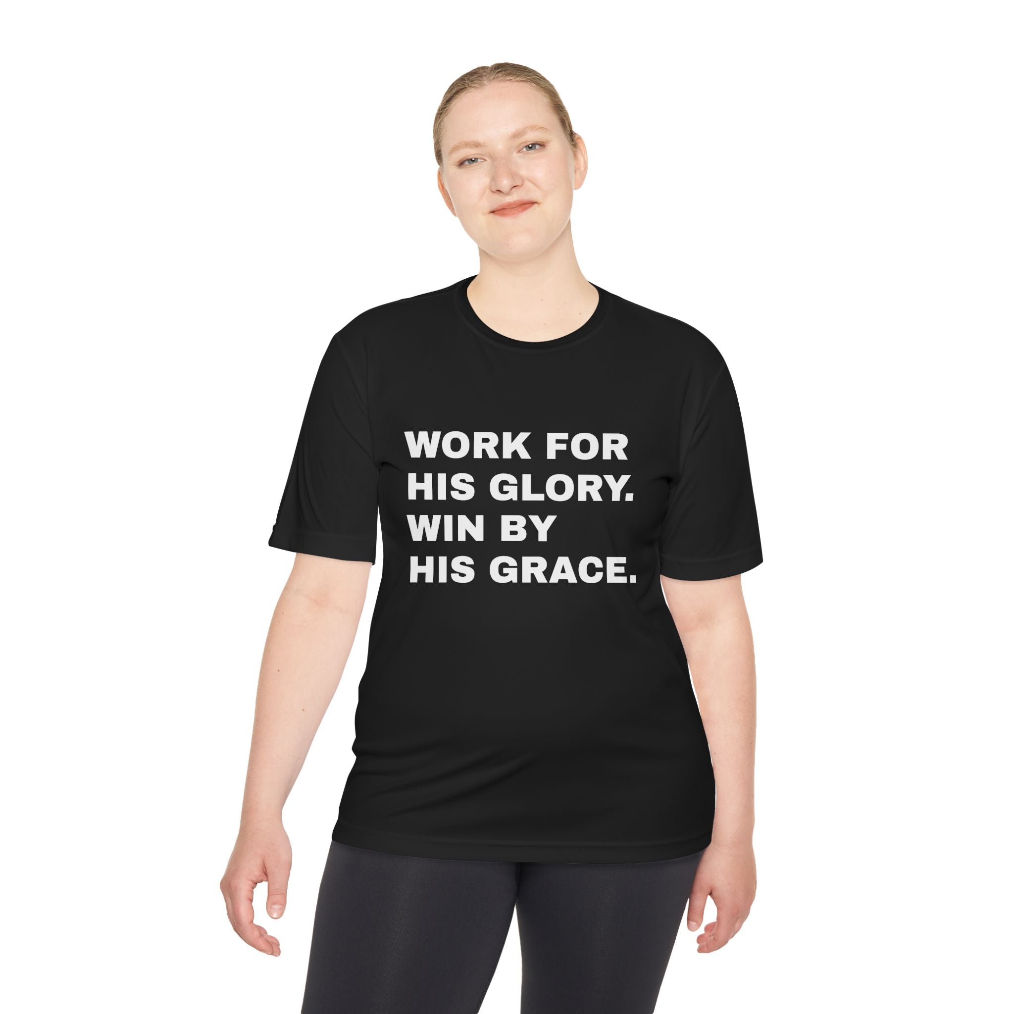 Work for His Glory Moisture-Wicking Athletic Shirt