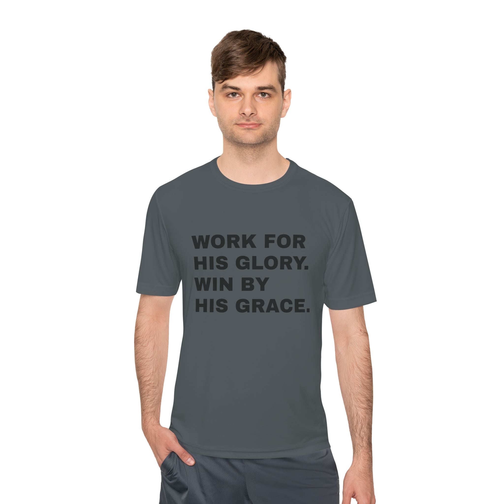 Work for His Glory Moisture-Wicking Athletic Shirt