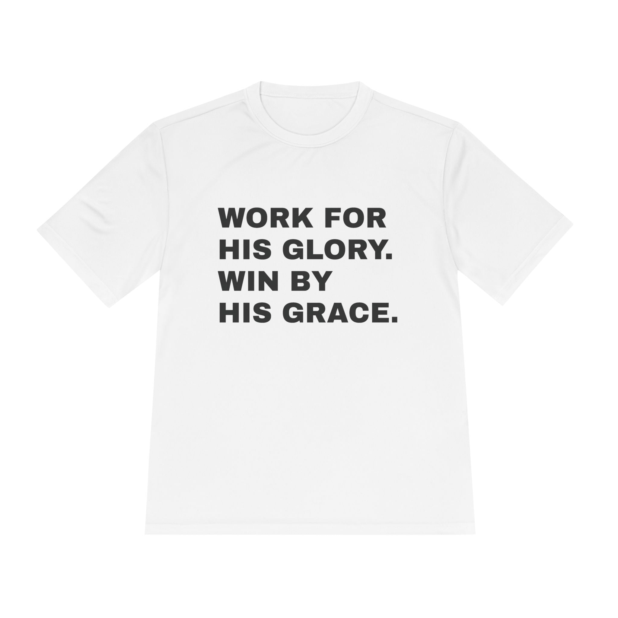 Work for His Glory Moisture-Wicking Athletic Shirt
