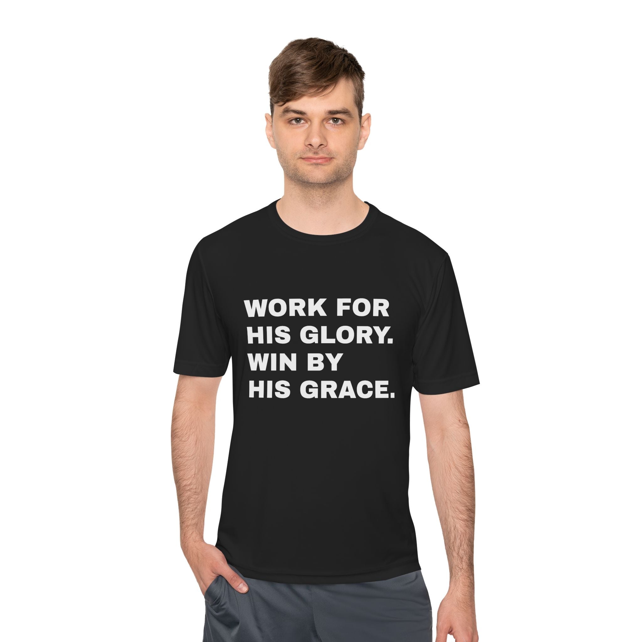 Work for His Glory Moisture-Wicking Athletic Shirt