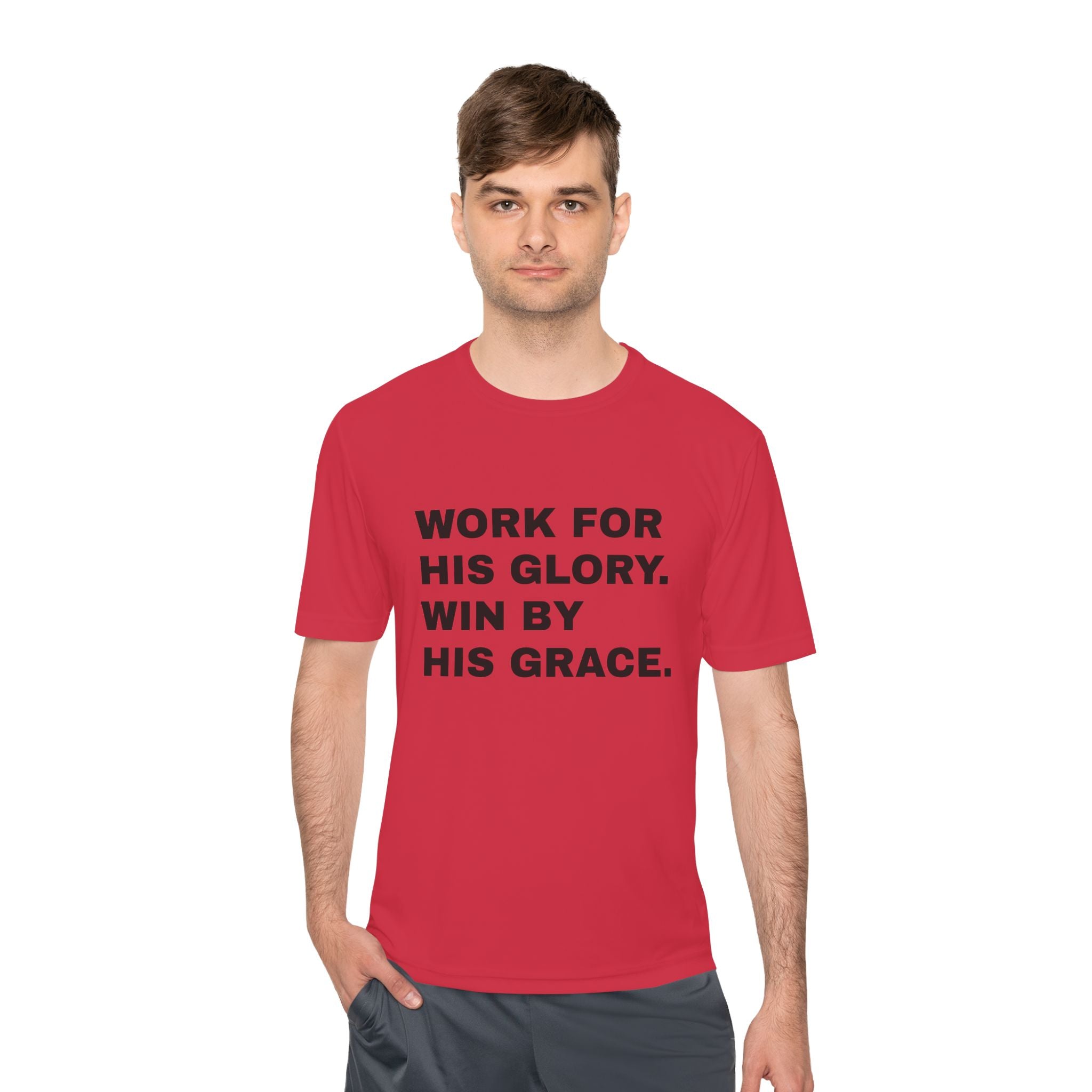 Work for His Glory Moisture-Wicking Athletic Shirt